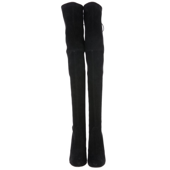 SOLD 🛍 NWT STUART WEITZMAN Black Suede Boots - Picture 3 of 8